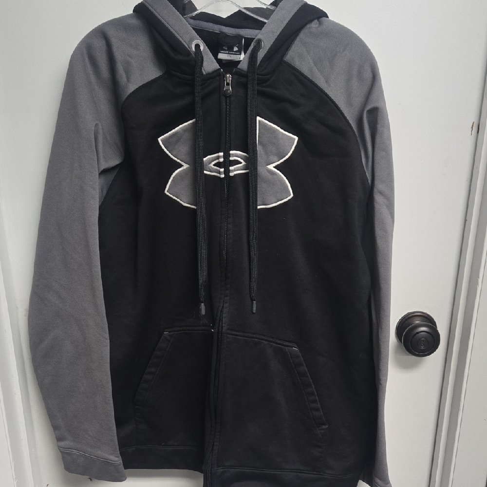 Under Armour Black and Gray Hoodie
